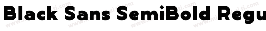 Black Sans SemiBold Regular字体转换